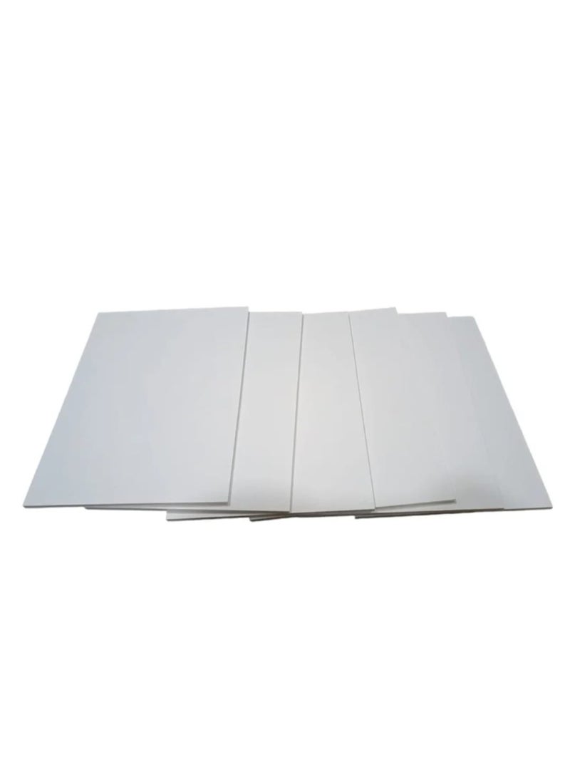 6-Piece A3 Foam Board White 0,5 mm Thickness